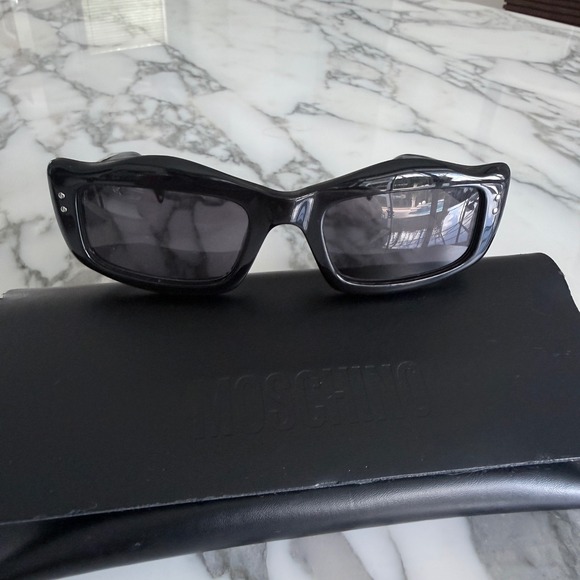 Moschino Sunglasses 8071R Black logo Womens Unisex Made‎ in Italy main image 5